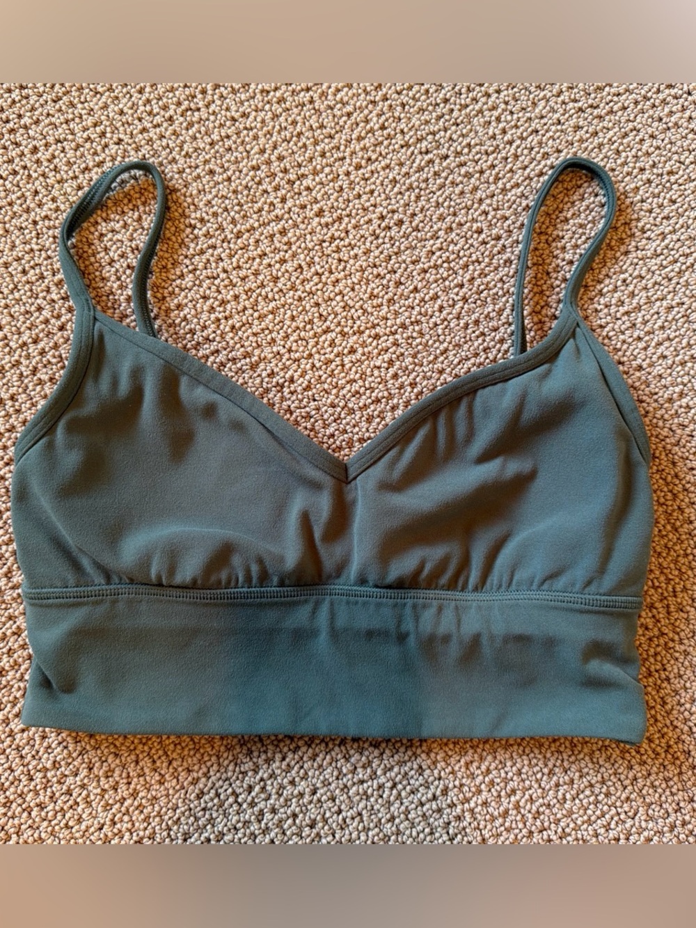 lululemon athletica Align V-Neck A-C cup Sports Bra in Olive